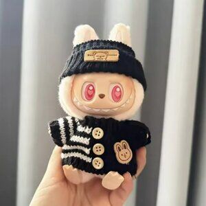 labubu knitted sweater and beanie set 2 pc no doll